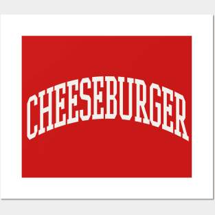 Cheeseburger Lover Type Text Cheeseburger Hawaiian Posters and Art